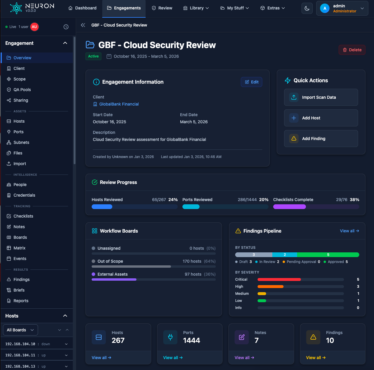 Neuron - Self-Hosted Pentest Management Platform with AI